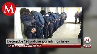 126 policías fueron detenidos por corrupción en CdMx [upl. by Siddon]