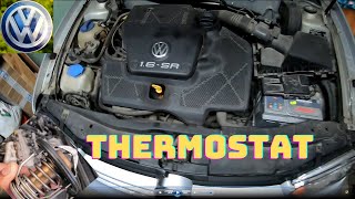 Volkswagen Golf IVchanged thermostats and water dispenser VW Golf 4 16 Thermostate  VWAUDI HD [upl. by Asssilem]