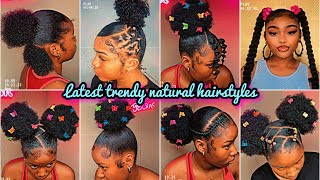 💅🏼💦New Slayed 4c Natural hairstyles for black girlies🎀  𝐏𝐢𝐧𝐭𝐞𝐫𝐞𝐬𝐭 inspired 💖 [upl. by Tabber642]