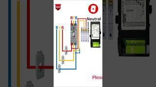 Multi Meter Connection with CT to Panel shorts [upl. by Mackler]