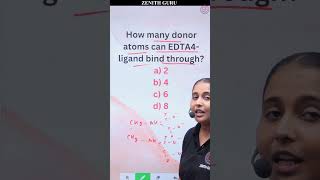 How Many Donor Atom Can EDTA Ligand Bind Through  Rapid Chemistry 135  Class12  By Nikki Mam [upl. by Gnov]