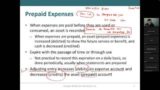 Prepare adjusting entries for prepayments [upl. by Airdnat935]