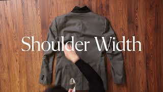 How to Measure Your Jacket Shoulder Width [upl. by Amolap]