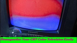 How To Repair Magnetize CRT Color Television Simple Electronics Tricks  Bengali Tutorial [upl. by Nolyak]