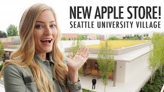 Massive New Apple Store Tour Seattle University Village [upl. by Adnohral]