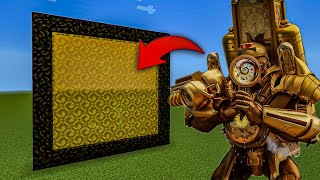 How to Make A Portal To The Titan Clockman Dimension in Minecraft [upl. by Sykes]