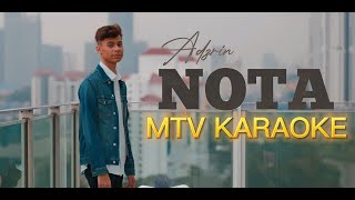 Azdrin Nota Karaoke Tanpa vokal minus one instrumental karaoke Version no vocal [upl. by Liuqa]