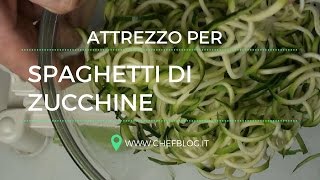 Attrezzo per fare gli spaghetti di zucchine Come si utilizza [upl. by Aneema]