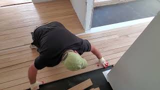 Wood flooring installation How to lay out prior to nailing [upl. by Niahs]