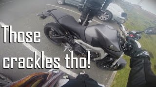 2016 Yamaha MT09 Full Akrapovic System Exhaust Sound [upl. by Drof]