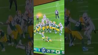 Last Play Of 1st Half Green Bay Packers vs Miami Dolphins Thanksgiving 2024shortsviralshortvideo [upl. by Ahsym]