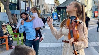 Jewish girl asks If I know Hava Nagila and Her Dad Steals The Show  Karolina Protsenko Violin Cover [upl. by Analaf]