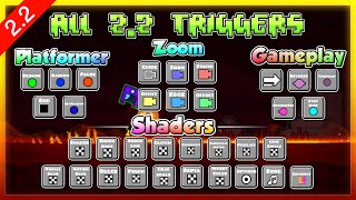 Every Single 22 Trigger  Geometry Dash 22 [upl. by Tiphane272]