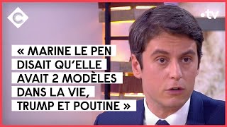 Gabriel Attal ne croit pas que les français voteront Marine Le Pen  C à vous  11042022 [upl. by Bennir]