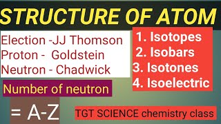 TGT RRB परमाणु संरचना chemistry ll isobars isotonesisoelectronictgtsciencetrending viralvideo [upl. by Artema483]