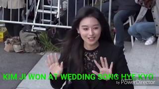 KIM JI WON AT WEDDING SONG HYE KYO [upl. by Adnovay]