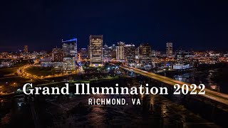 Grand Illumination 2022  Time Lapse  Richmond VA [upl. by Araem]