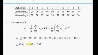 Regression 2  Rechenbeispiel zur einfachen linearen Regression [upl. by Kennedy267]