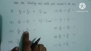 addition fraction with common denominators addition of fractions with same denominators [upl. by Aleira615]