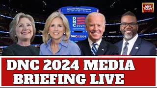 Democratic National Convention 2024 LIVE Media Briefing Ahead Of The 2024 DNC In Chicago [upl. by Noitna]