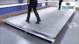 Installing EPDM on a flat roof with an upstand [upl. by Lemmueu]