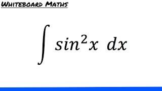 Integral of sin2 x [upl. by Jobye]