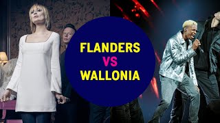 Eurovision Flanders vs Wallonia 1957  2022  Which part of Belgium is more successful [upl. by Nomahs855]