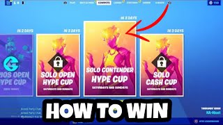 How To WIN The SOLO CONTENDER HYPE CUP GET TOP 1  1000 HYPE [upl. by Ynnad296]