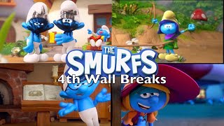 The Smurfs 2021 4th Wall Breaks [upl. by Nosidam172]