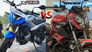 Hero Xtreme 125R VS Tvs Raider 125 💥  Better than Raider 125  Mileage  Best 125cc Bike in 2024 [upl. by Nojid]