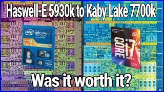 From HaswellE 5930k to Kaby Lake 7700k  Was it worth it [upl. by Greenberg]