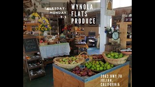 Wynola Flats Produce in Julian California [upl. by Ecirtaeb]