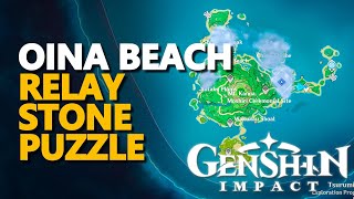 Oina Beach Relay Stone Puzzle Genshin Impact [upl. by Adnih]