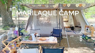 Camping Vlog  Marilaque Camp Tanay Rizal  Naturehike Village 13  silent vlog  4k [upl. by Ysnap]