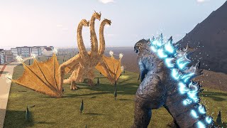 Monster Zero vs Godzilla 2019 Remodel Epic Battle  Kaiju Universe [upl. by Maples]