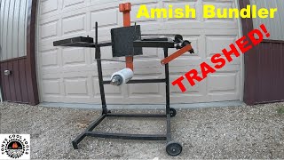 Amish Bundler Trashed 86 WoodWrappercom [upl. by Suoirtemed857]