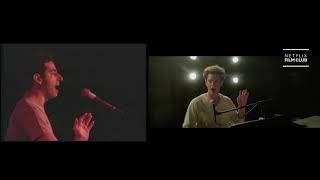 Andrew GarfieldJonathan Larson side by side Tick Tick BOOM  3090 PUT YOUR EARPHONES ON [upl. by Kimball]