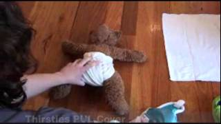 How to fold Prefold Nappies by Darlings Downunder [upl. by Hazlett]