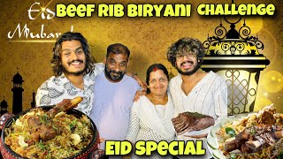 BEEF RIB BIRIYANI CHALLENGE 🤩  EID SPECIAL [upl. by Tatia]