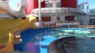 Disney Cruise  Mickey and Goofy Pools [upl. by Kleiman]