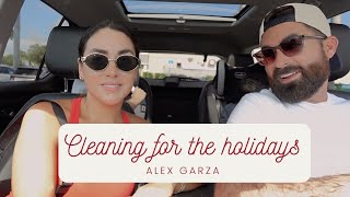 ORGANZING OUR HOME FOR THE HOLIDAYS VLOGMAS 3 Alex Garza [upl. by Edak]