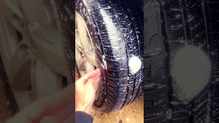 EASY way to test a leaky tire diy tires cars [upl. by Alanah]