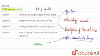 Chylomicrons are [upl. by Mide]