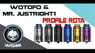 EL ATOMIZADOR DEL AÑO Profile RDTA de Wotofo y Mr Justright1  Español [upl. by Lajet]