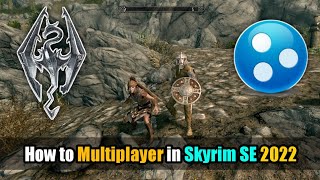 How to Multiplayer in Skyrim Special Edition using Hamachi Full Tutorial [upl. by Nihsfa]