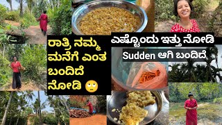 ರಾತ್ರಿ ನಮ್ಮ ಮನೆಗೆ ಎಂತ ಬಂದಿದೆ ನೋಡಿ🙄ಎಷ್ಟೊಂದು ಇತ್ತು ನೋಡಿSudden ಆಗಿ ಬಂದಿದೆKannada vlogs [upl. by Milissent484]