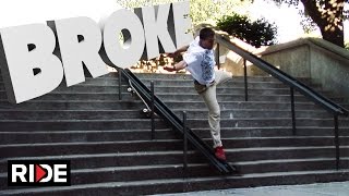 HANDRAIL MALFUNCTION Skateboarding Slams  Brian Flickinger [upl. by Airretnahs]