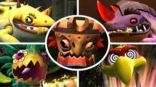 Donkey Kong Country Returns HD  All Bosses No Damage [upl. by Llehsal489]