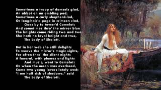 Alfred Lord Tennyson The Lady of Shalott [upl. by Lomaj]