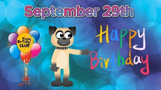 🥳September 29th 🎶Happy Birthday Song [upl. by Mariandi598]